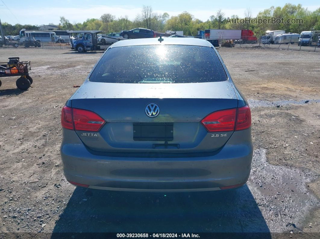 2011 Volkswagen Jetta 2.5l Se Gray vin: 3VWDX7AJ6BM355068