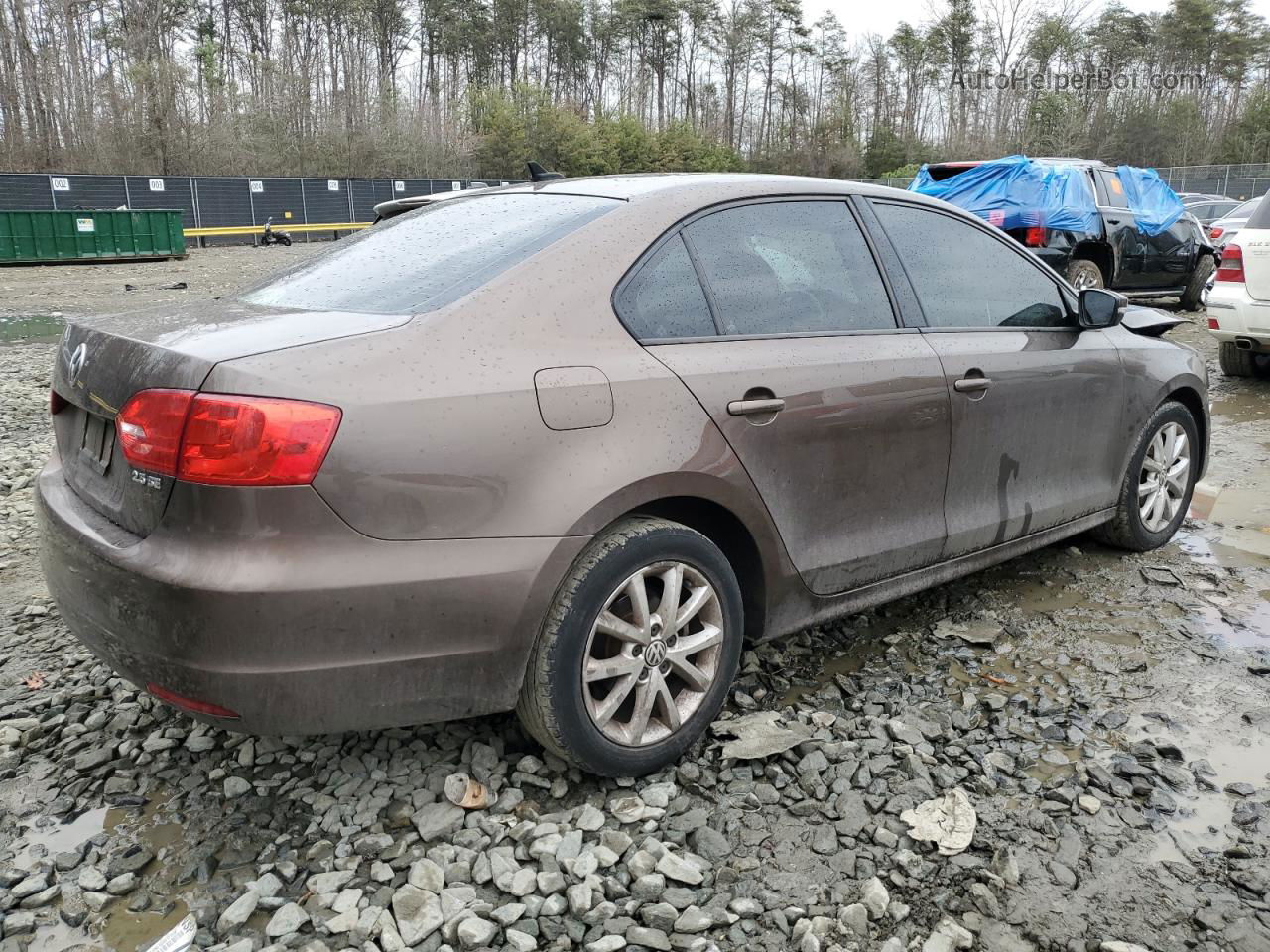 2012 Volkswagen Jetta Se Коричневый vin: 3VWDX7AJ6CM123085