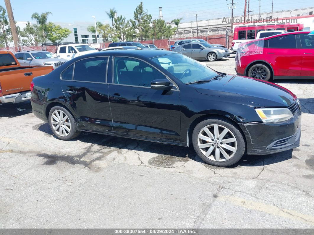 2012 Volkswagen Jetta 2.5l Se Black vin: 3VWDX7AJ6CM415366