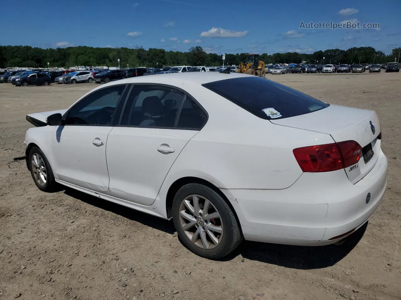 2012 Volkswagen Jetta Se Белый vin: 3VWDX7AJ6CM421104