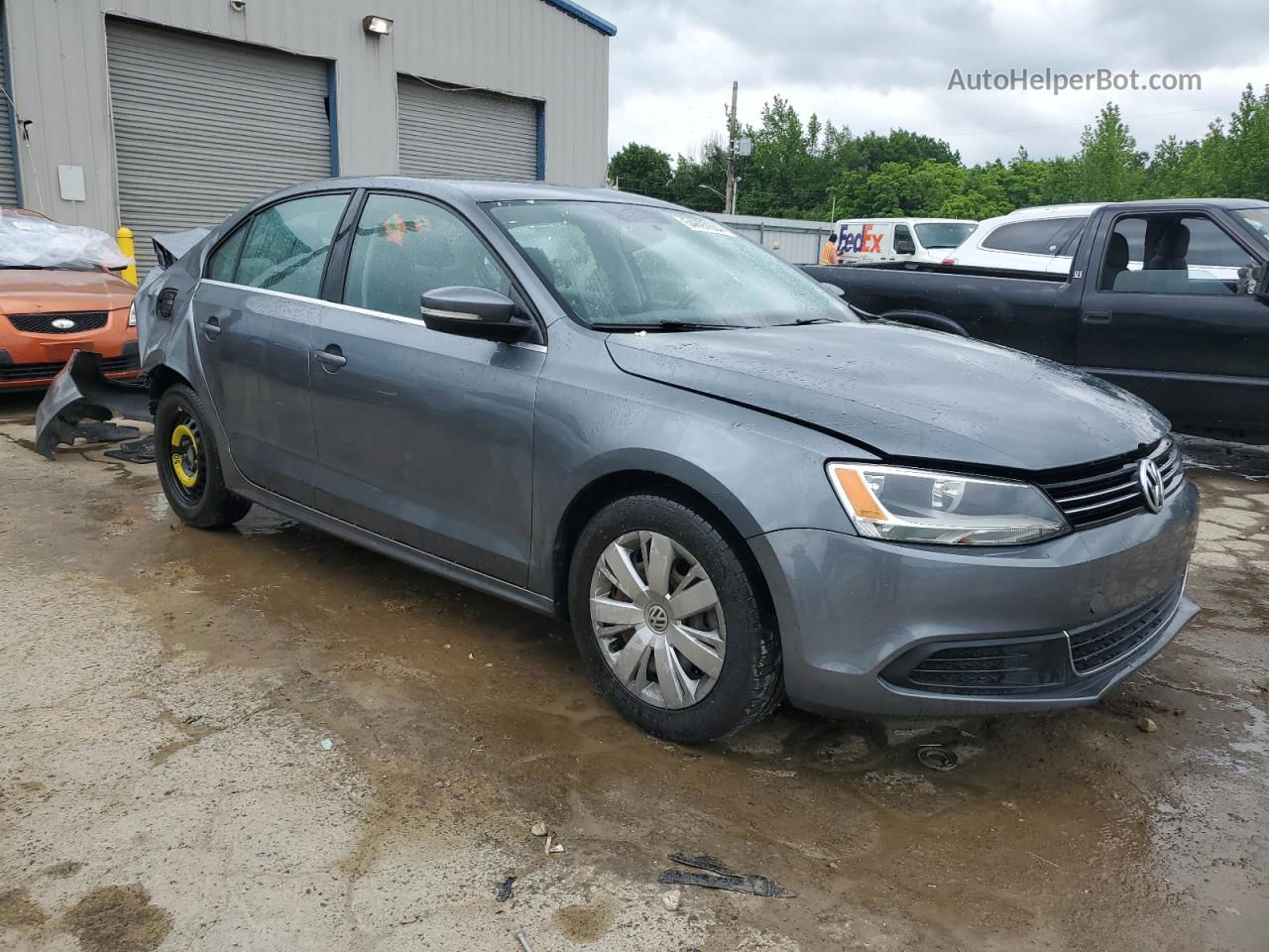 2013 Volkswagen Jetta Se Silver vin: 3VWDX7AJ6DM304155