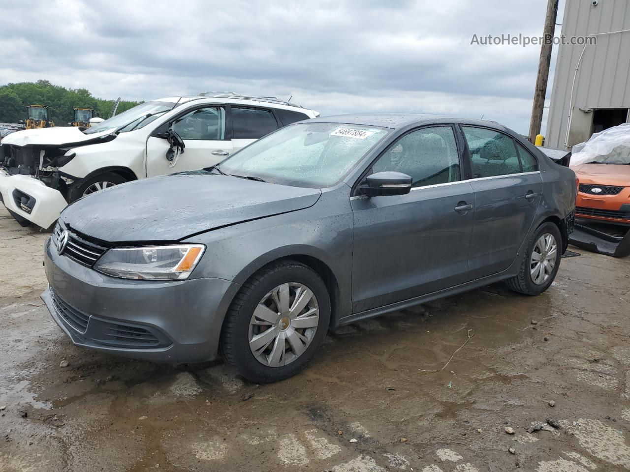 2013 Volkswagen Jetta Se Silver vin: 3VWDX7AJ6DM304155