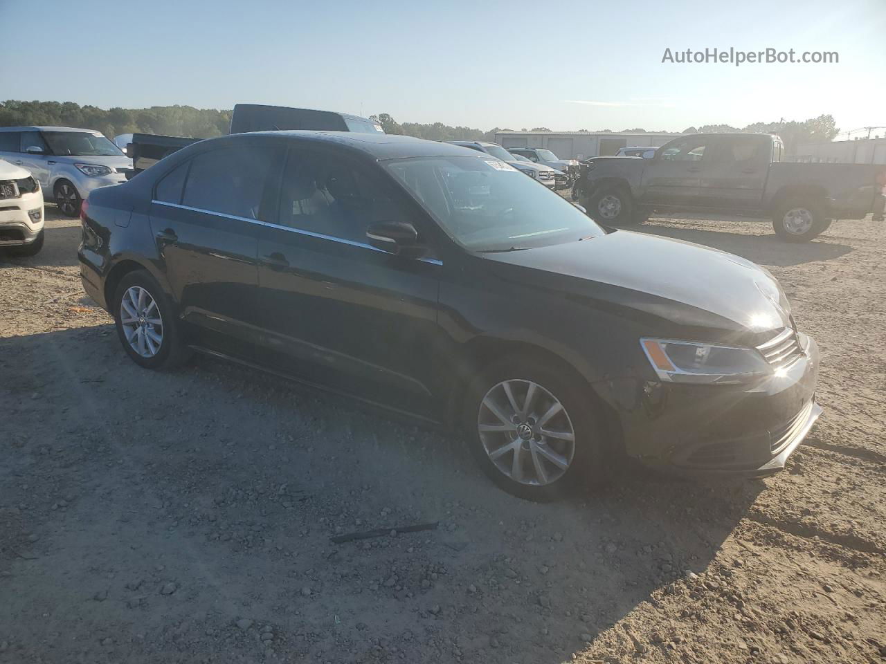 2013 Volkswagen Jetta Se Black vin: 3VWDX7AJ6DM350777