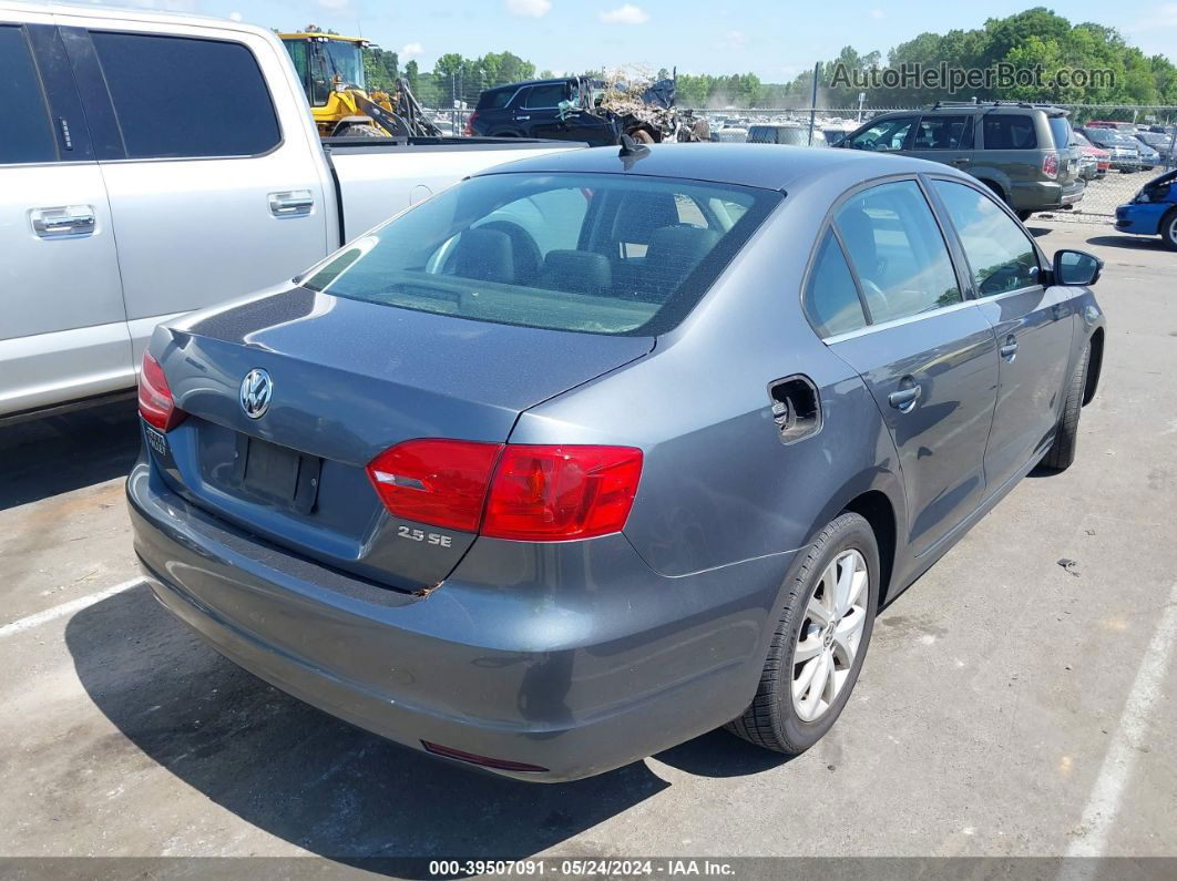 2013 Volkswagen Jetta 2.5l Se Gray vin: 3VWDX7AJ6DM357261