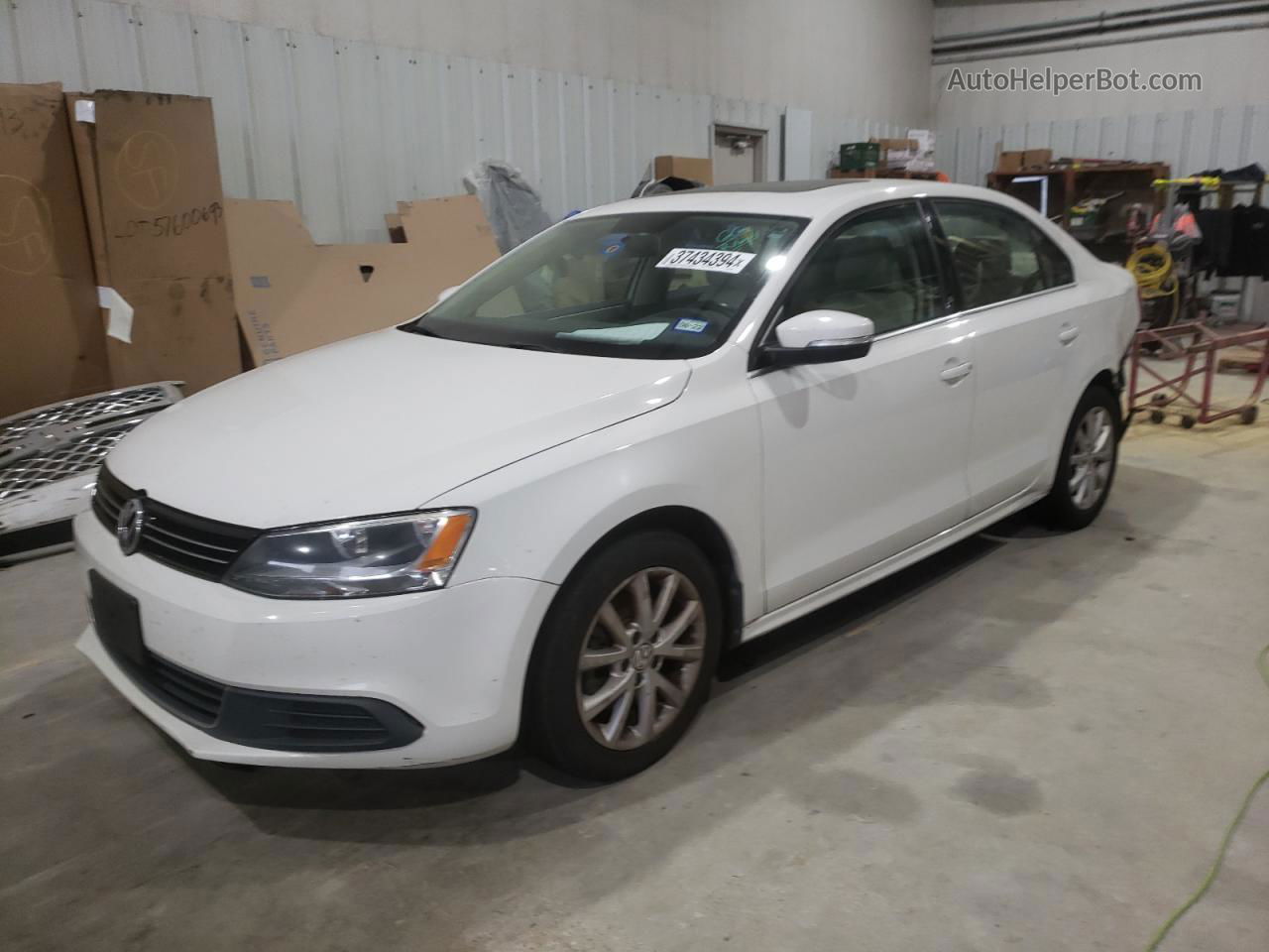 2013 Volkswagen Jetta Se Белый vin: 3VWDX7AJ6DM405065