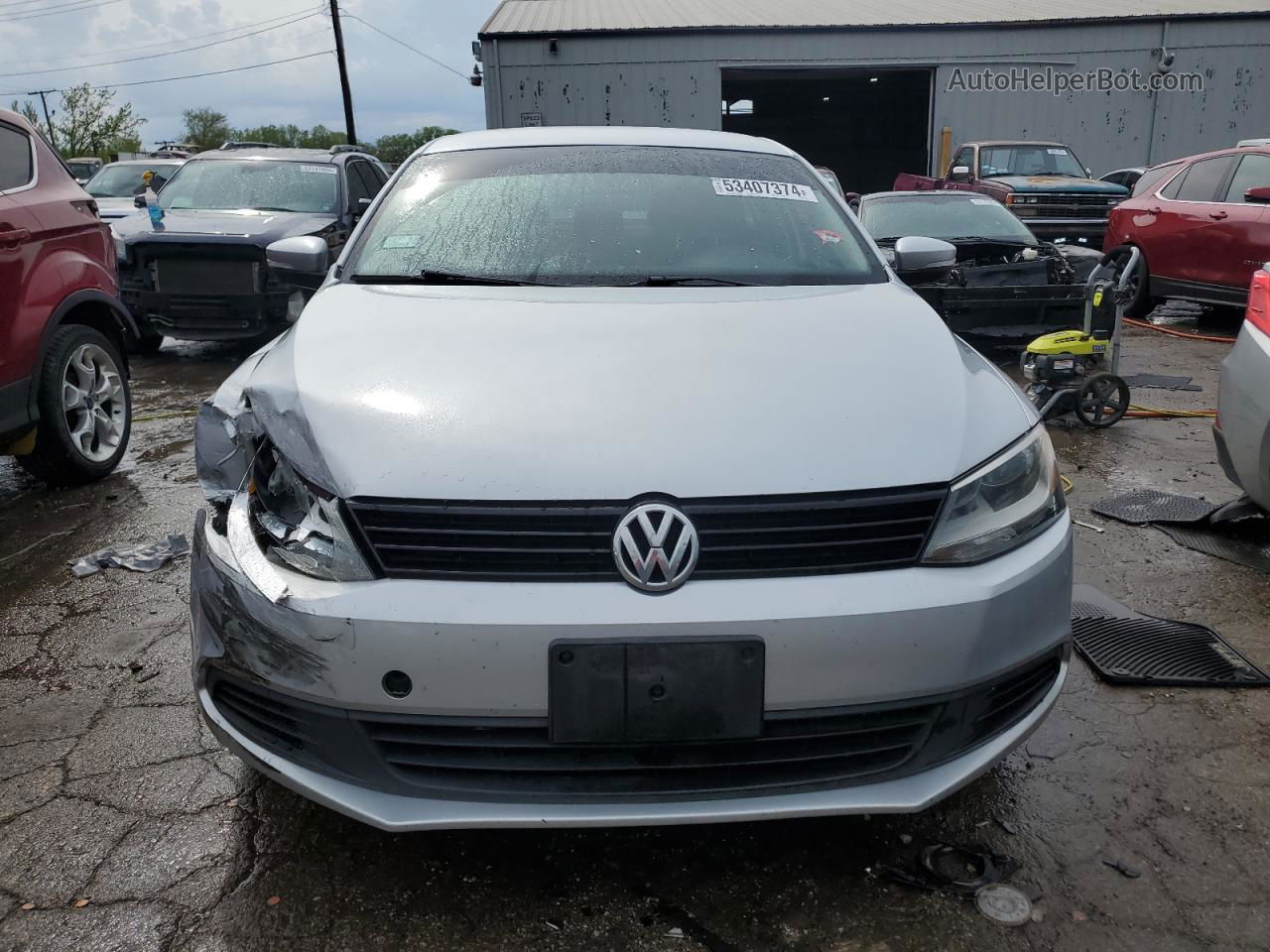 2011 Volkswagen Jetta Se Серебряный vin: 3VWDX7AJ7BM052347