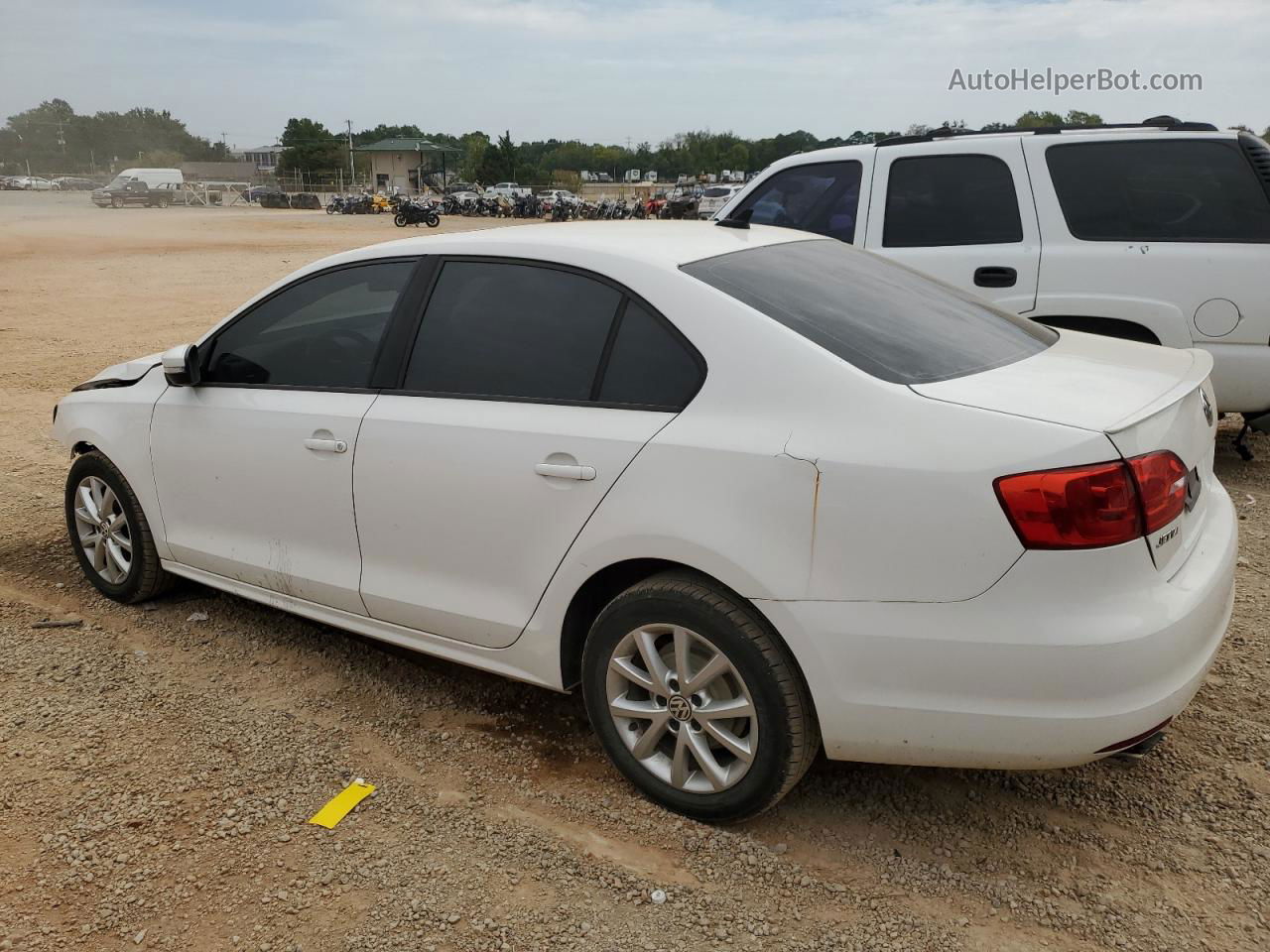 2011 Volkswagen Jetta Se White vin: 3VWDX7AJ7BM355175