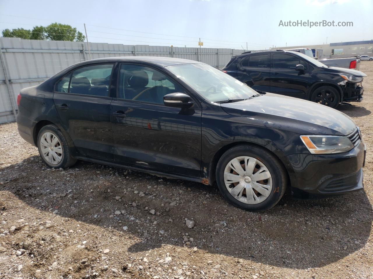 2011 Volkswagen Jetta Se Black vin: 3VWDX7AJ7BM385535