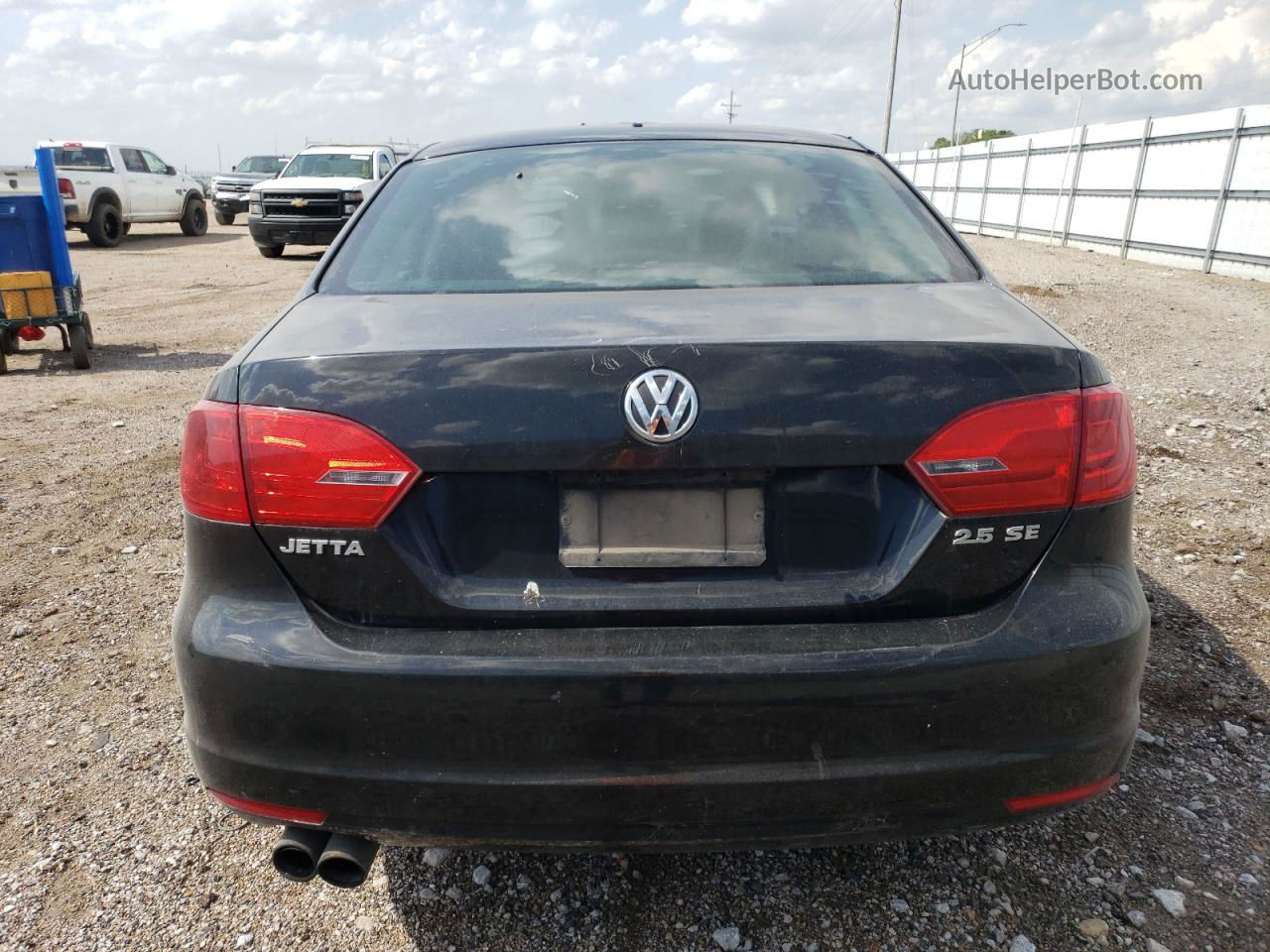 2011 Volkswagen Jetta Se Black vin: 3VWDX7AJ7BM385535