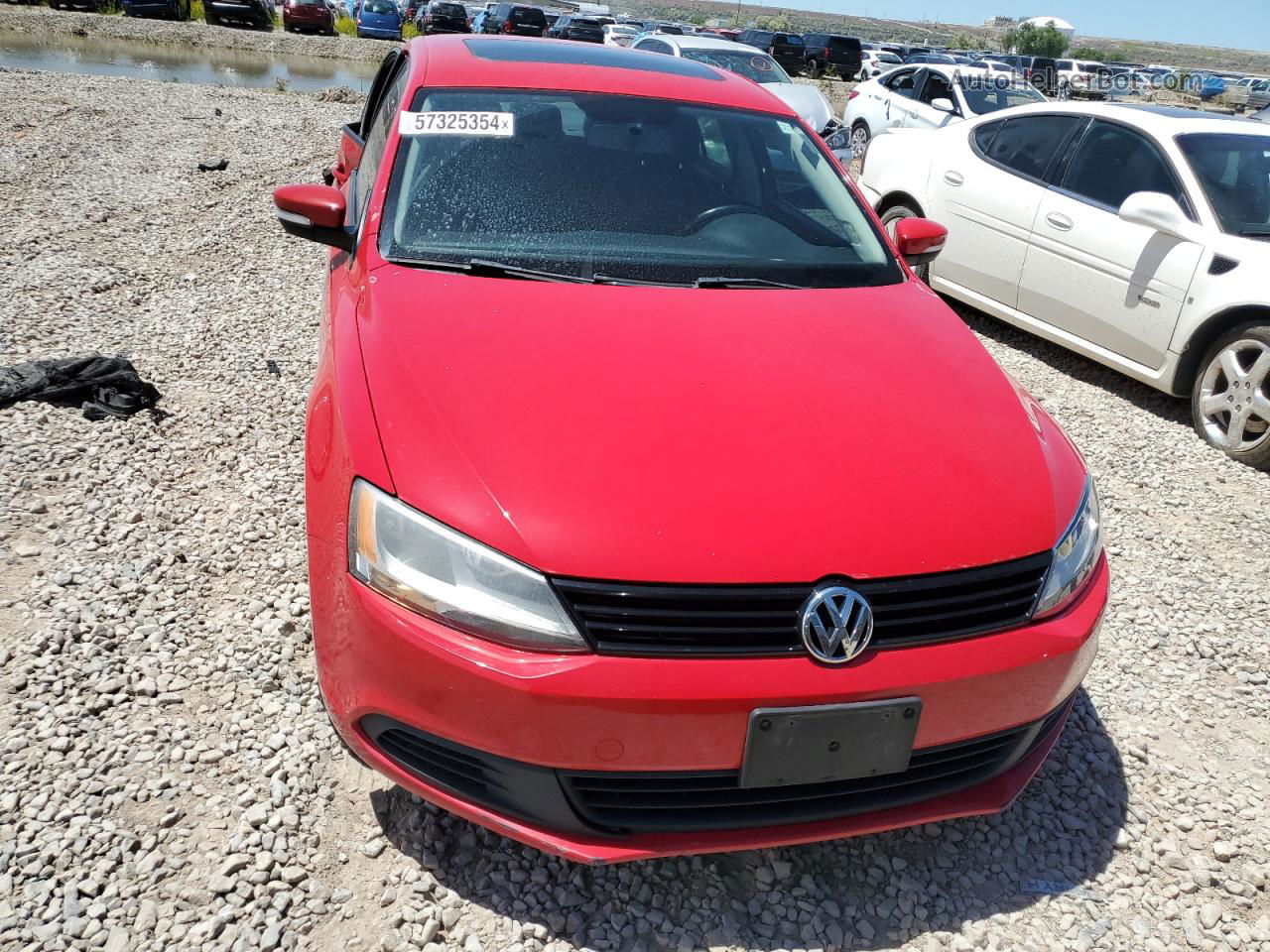 2012 Volkswagen Jetta Se Red vin: 3VWDX7AJ7CM302090