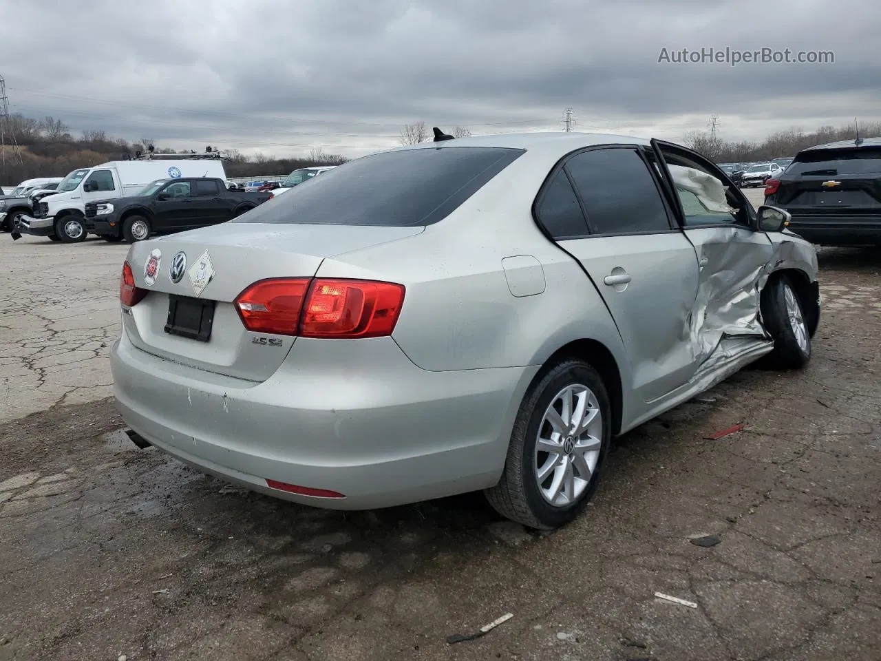 2012 Volkswagen Jetta Se Beige vin: 3VWDX7AJ7CM305670