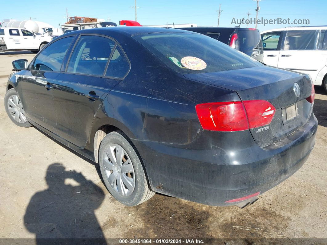 2012 Volkswagen Jetta 2.5l Se Black vin: 3VWDX7AJ7CM310092