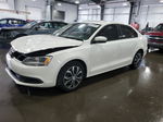 2012 Volkswagen Jetta Se White vin: 3VWDX7AJ7CM344629