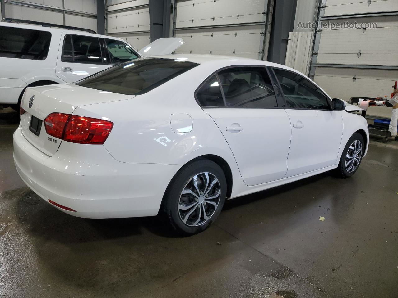 2012 Volkswagen Jetta Se Белый vin: 3VWDX7AJ7CM344629