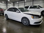 2012 Volkswagen Jetta Se White vin: 3VWDX7AJ7CM344629