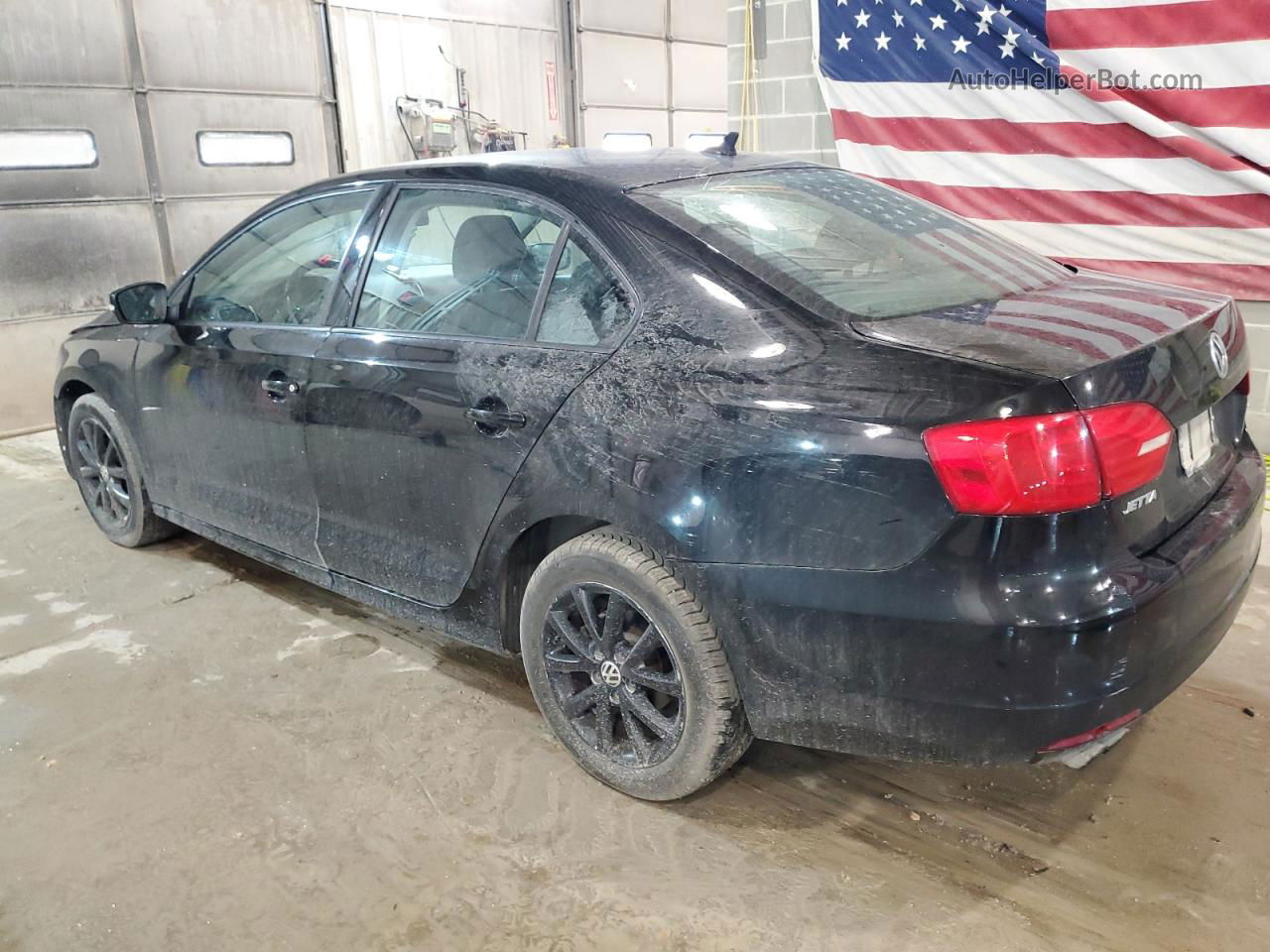 2012 Volkswagen Jetta Se Black vin: 3VWDX7AJ7CM361043