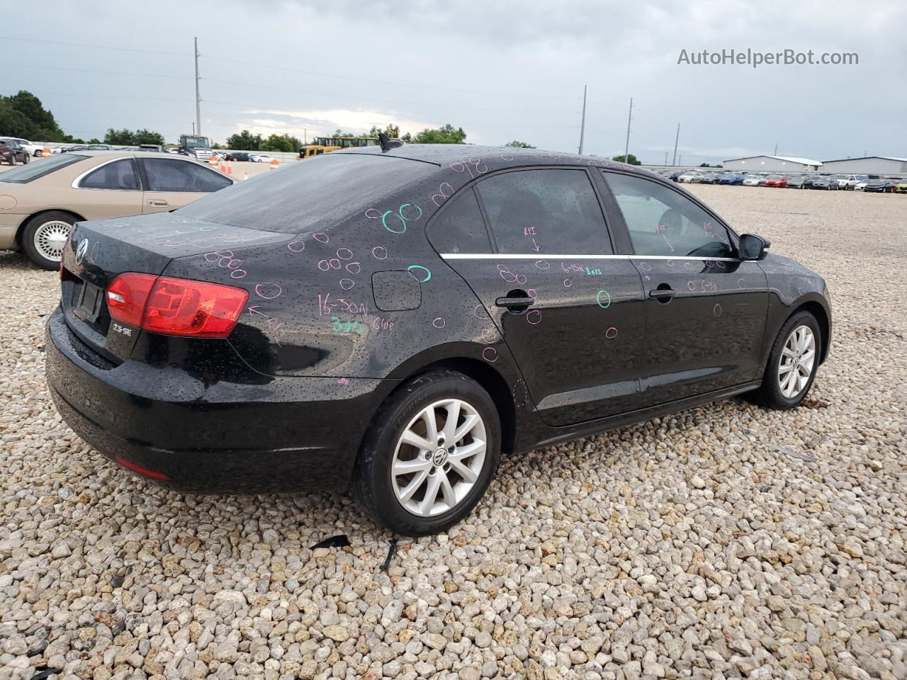 2013 Volkswagen Jetta Se Черный vin: 3VWDX7AJ7DM369158