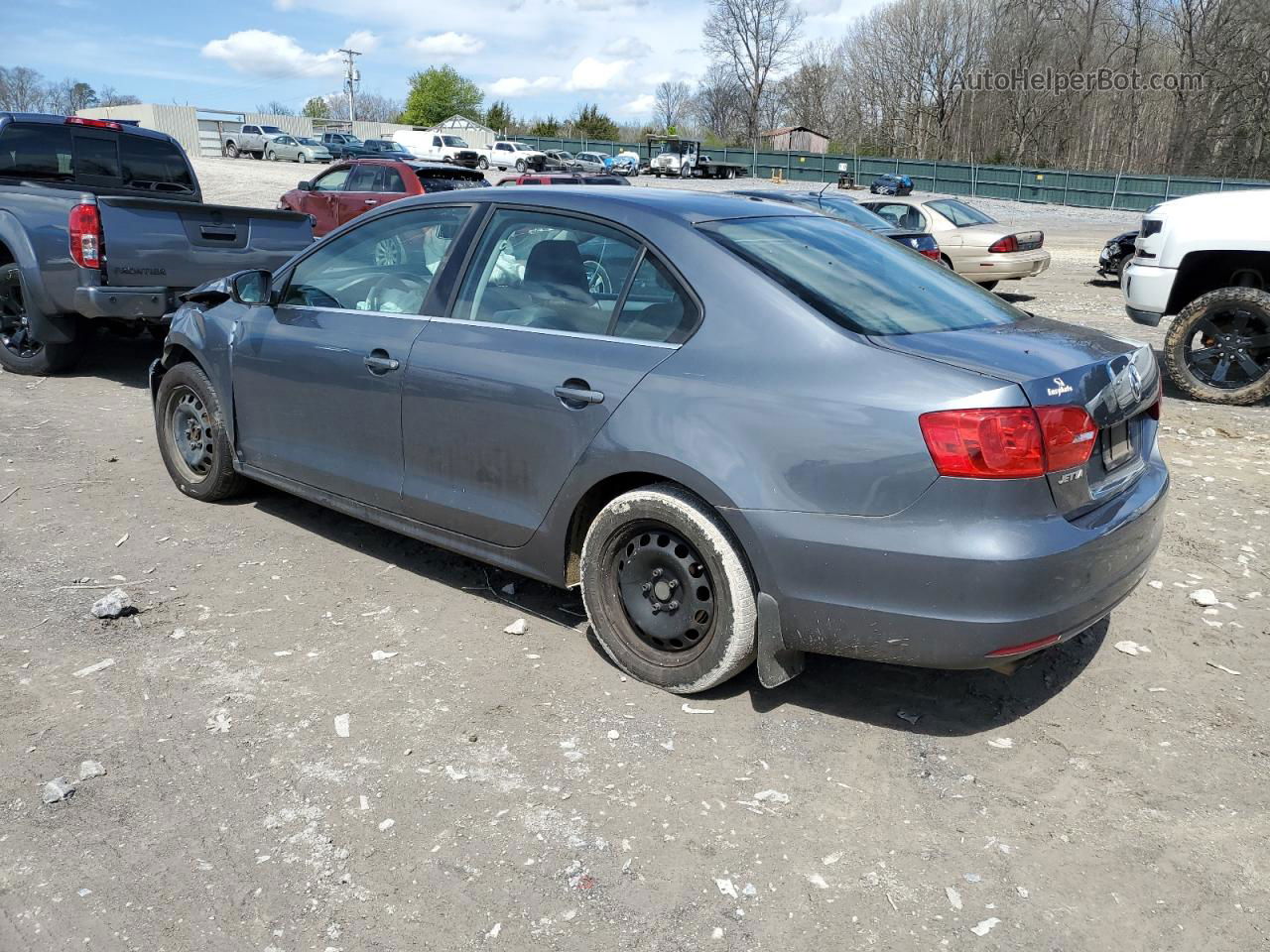 2013 Volkswagen Jetta Se Gray vin: 3VWDX7AJ7DM443467