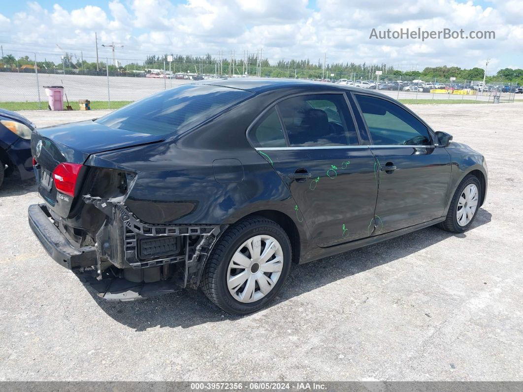 2013 Volkswagen Jetta 2.5l Se Black vin: 3VWDX7AJ7DM450533