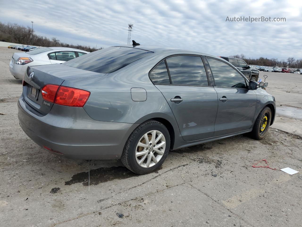 2011 Volkswagen Jetta Se Gray vin: 3VWDX7AJ8BM332794