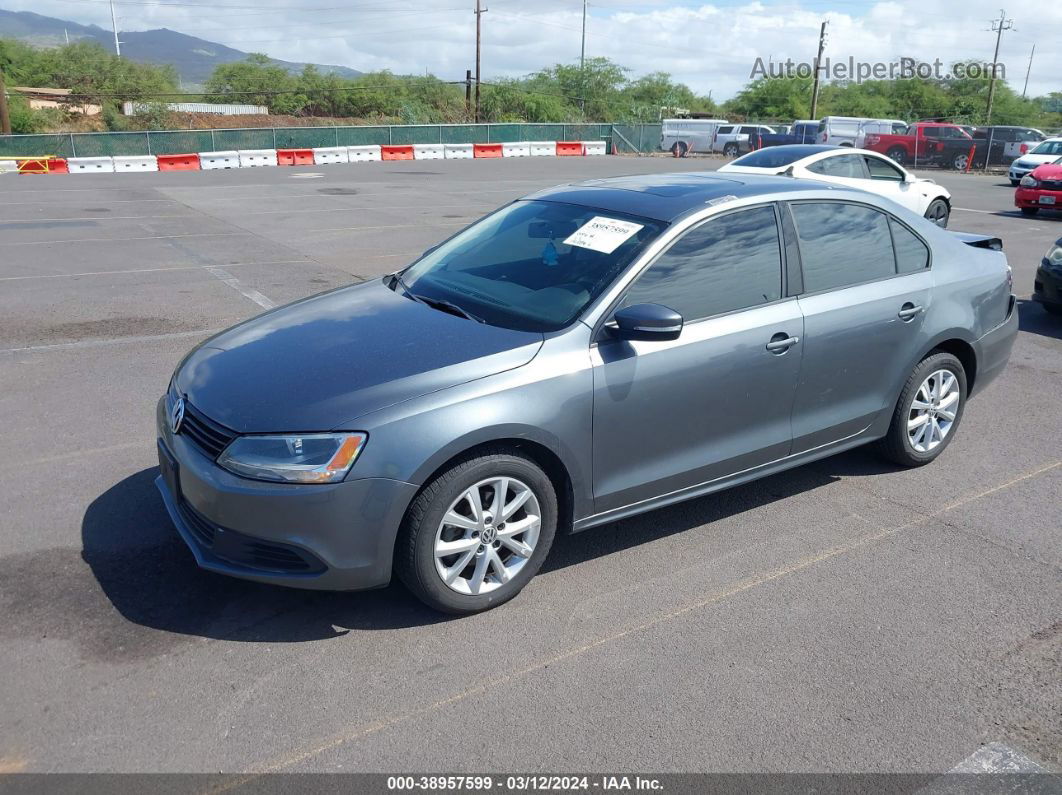 2011 Volkswagen Jetta 2.5l Se Gray vin: 3VWDX7AJ8BM352463