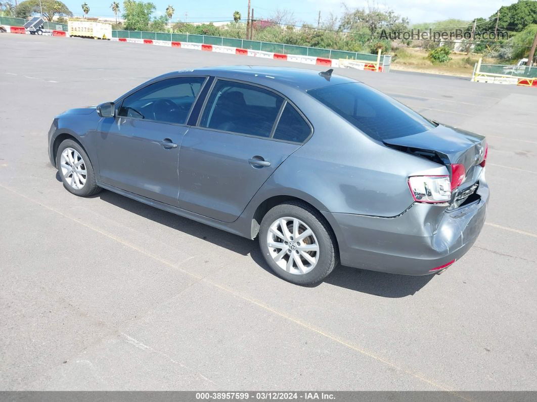 2011 Volkswagen Jetta 2.5l Se Gray vin: 3VWDX7AJ8BM352463