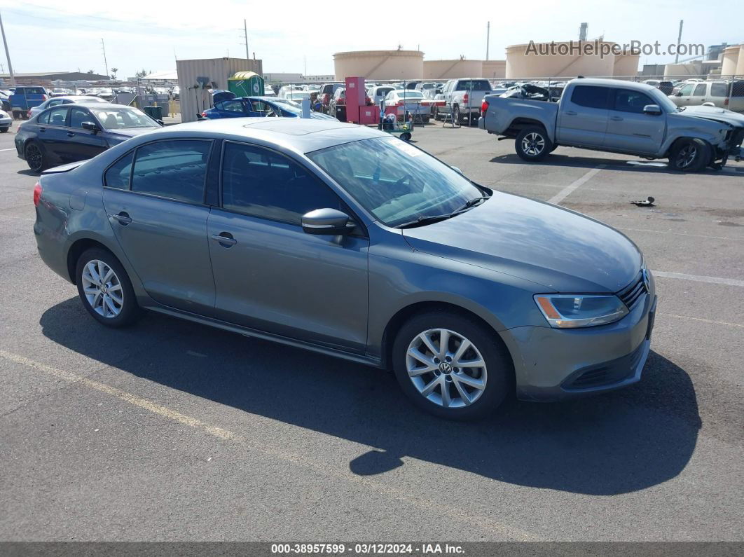 2011 Volkswagen Jetta 2.5l Se Gray vin: 3VWDX7AJ8BM352463