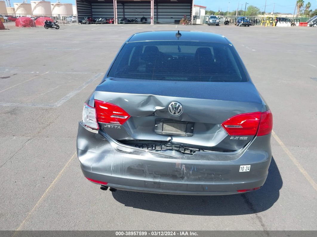 2011 Volkswagen Jetta 2.5l Se Gray vin: 3VWDX7AJ8BM352463