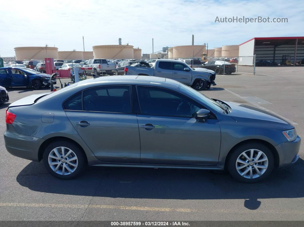 2011 Volkswagen Jetta 2.5l Se Gray vin: 3VWDX7AJ8BM352463