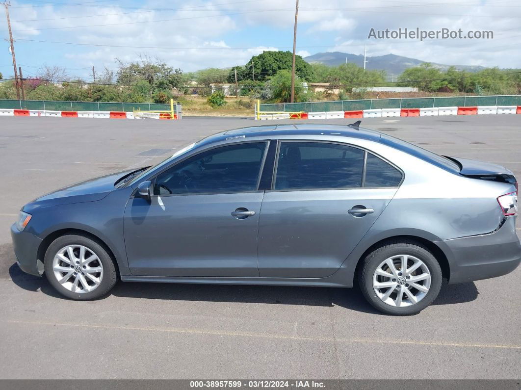 2011 Volkswagen Jetta 2.5l Se Gray vin: 3VWDX7AJ8BM352463