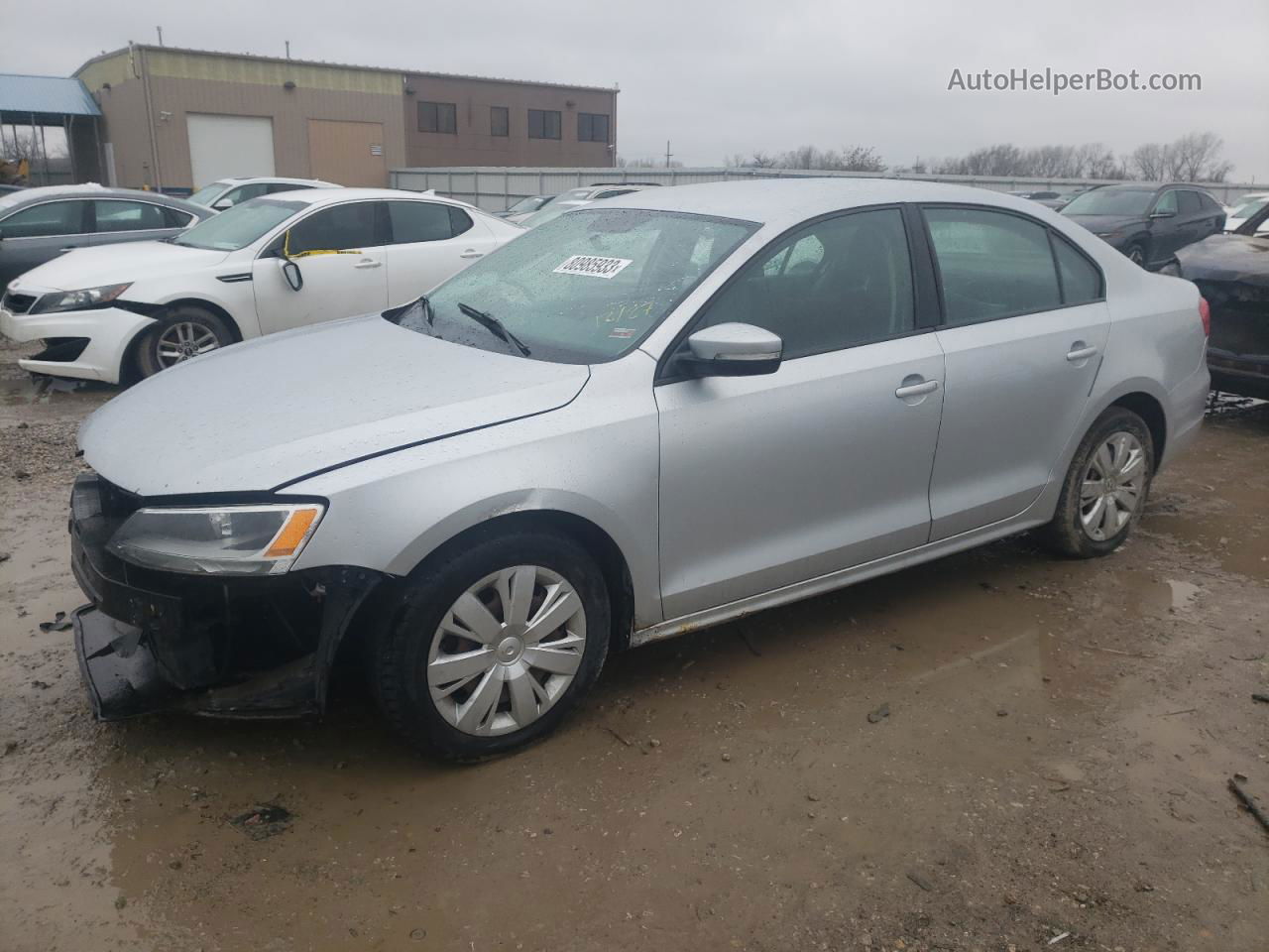 2011 Volkswagen Jetta Se Silver vin: 3VWDX7AJ8BM357047