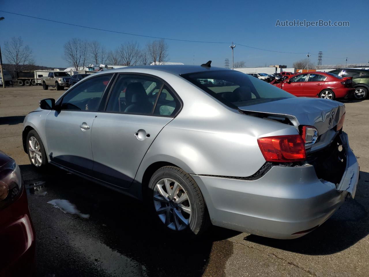 2011 Volkswagen Jetta Se Silver vin: 3VWDX7AJ8BM387200