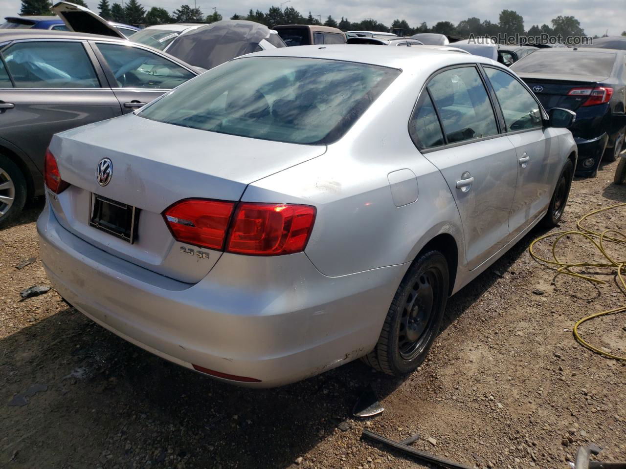 2012 Volkswagen Jetta Se Silver vin: 3VWDX7AJ8CM085732