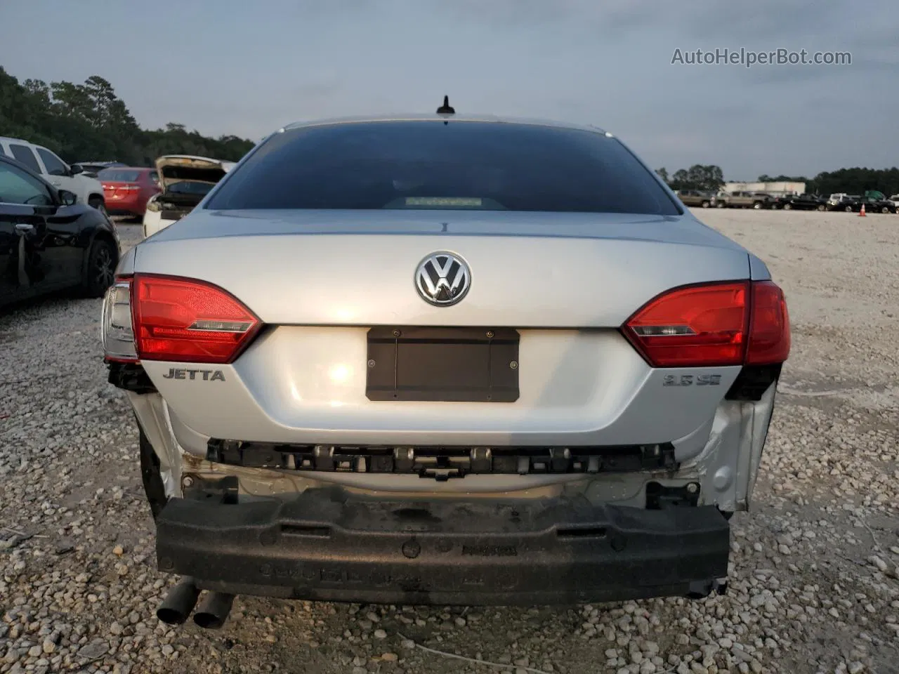 2012 Volkswagen Jetta Se Silver vin: 3VWDX7AJ8CM323143