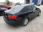 2012 Volkswagen Jetta Se Black vin: 3VWDX7AJ8CM357258