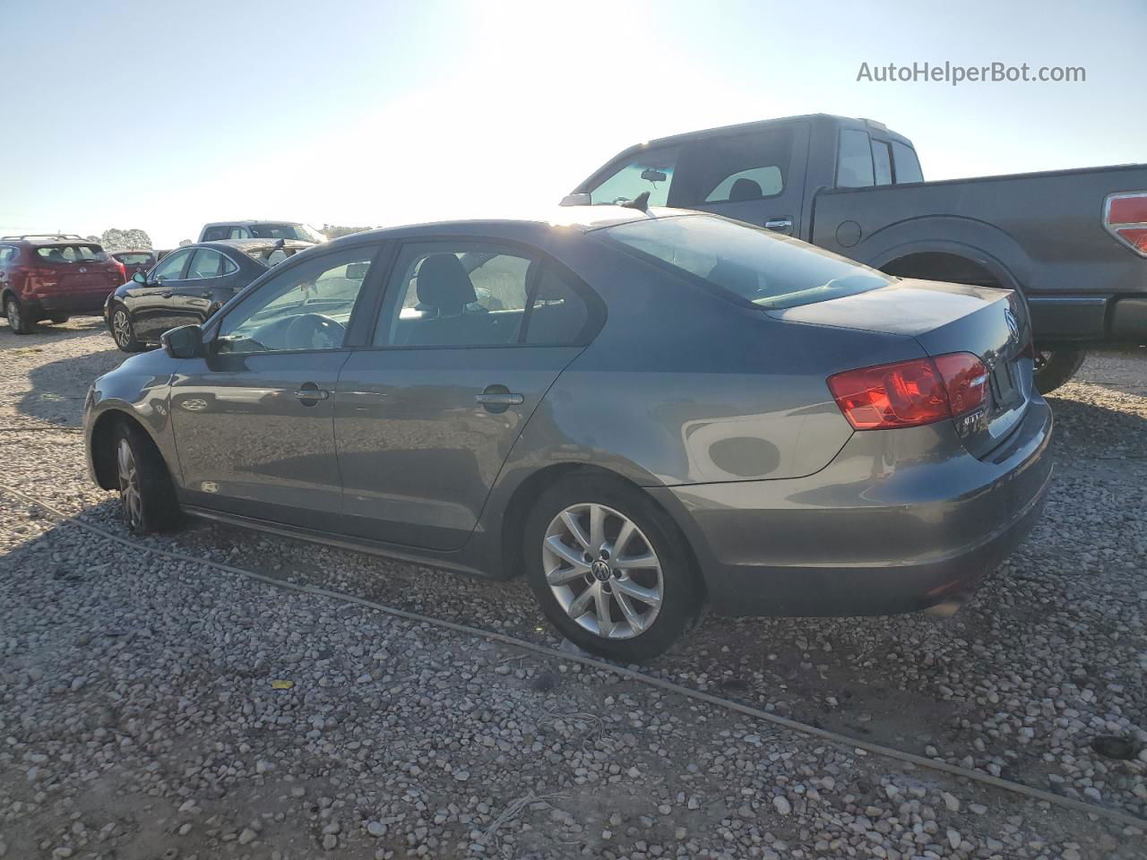 2012 Volkswagen Jetta Se Gray vin: 3VWDX7AJ8CM393645