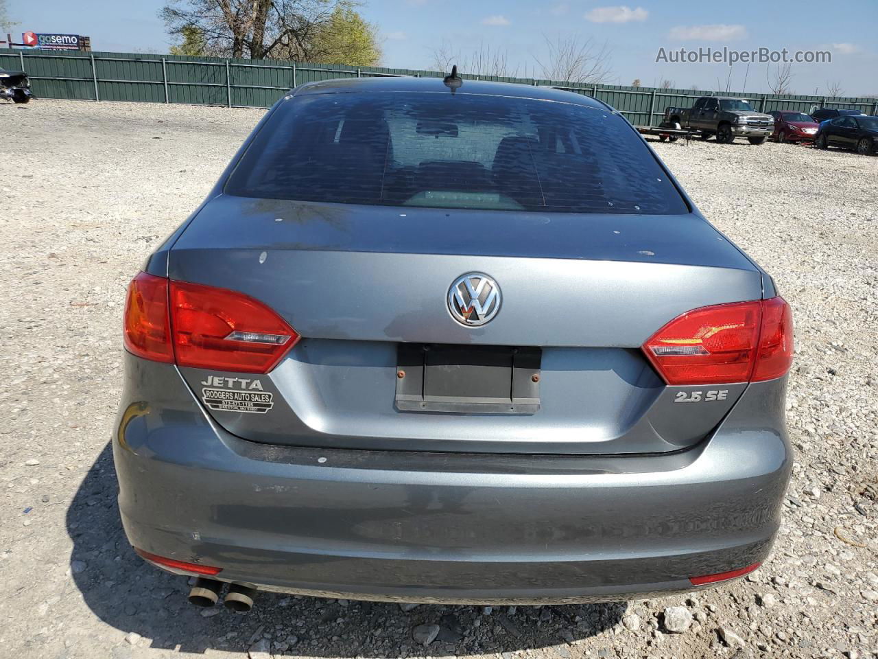 2013 Volkswagen Jetta Se Gray vin: 3VWDX7AJ8DM352238