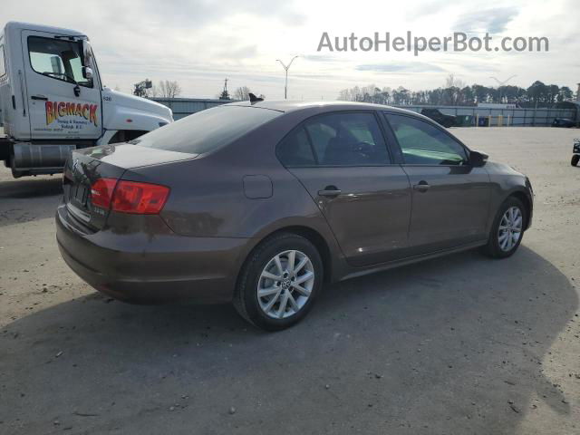 2011 Volkswagen Jetta Se Brown vin: 3VWDX7AJ9BM363763