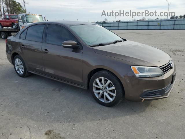 2011 Volkswagen Jetta Se Brown vin: 3VWDX7AJ9BM363763