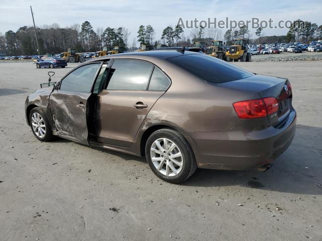 2011 Volkswagen Jetta Se Brown vin: 3VWDX7AJ9BM363763