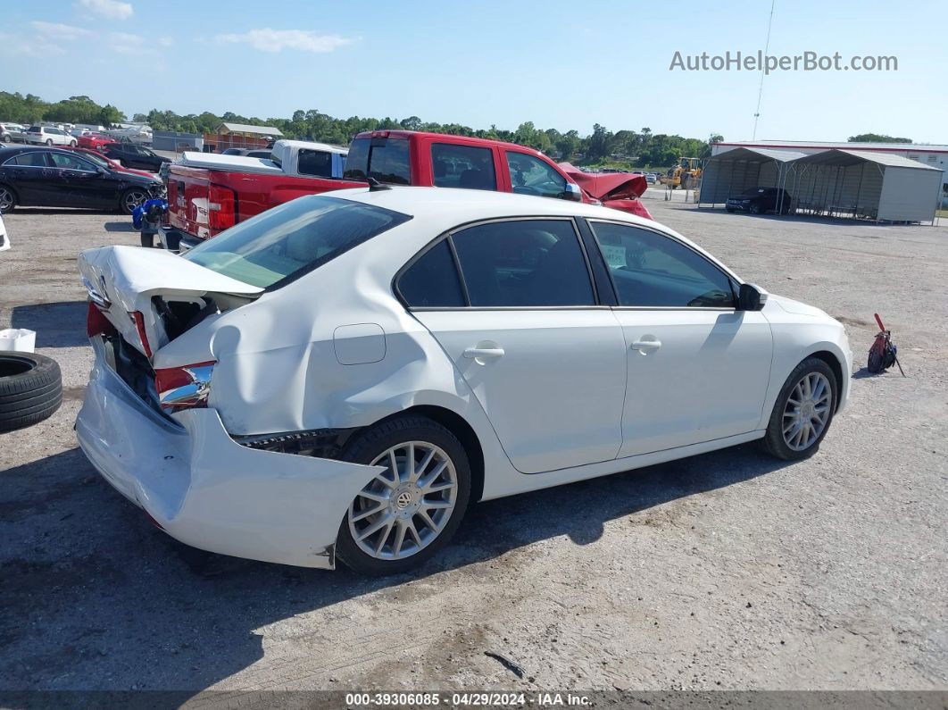 2011 Volkswagen Jetta 2.5l Se White vin: 3VWDX7AJ9BM368865