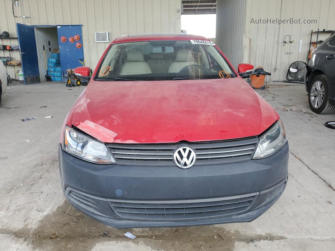 2011 Volkswagen Jetta Se Red vin: 3VWDX7AJ9BM379557