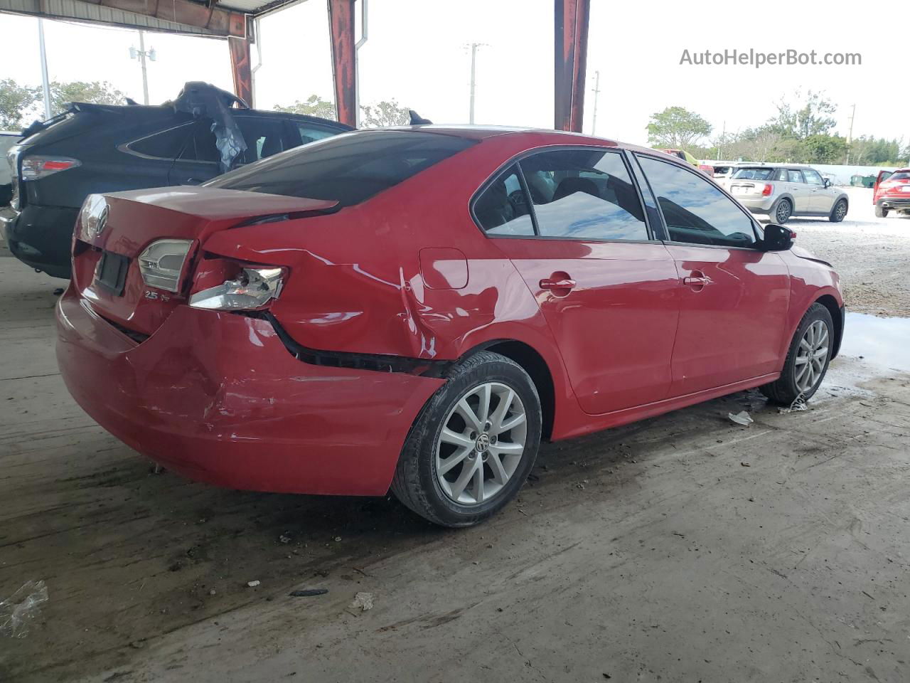 2011 Volkswagen Jetta Se Red vin: 3VWDX7AJ9BM379557