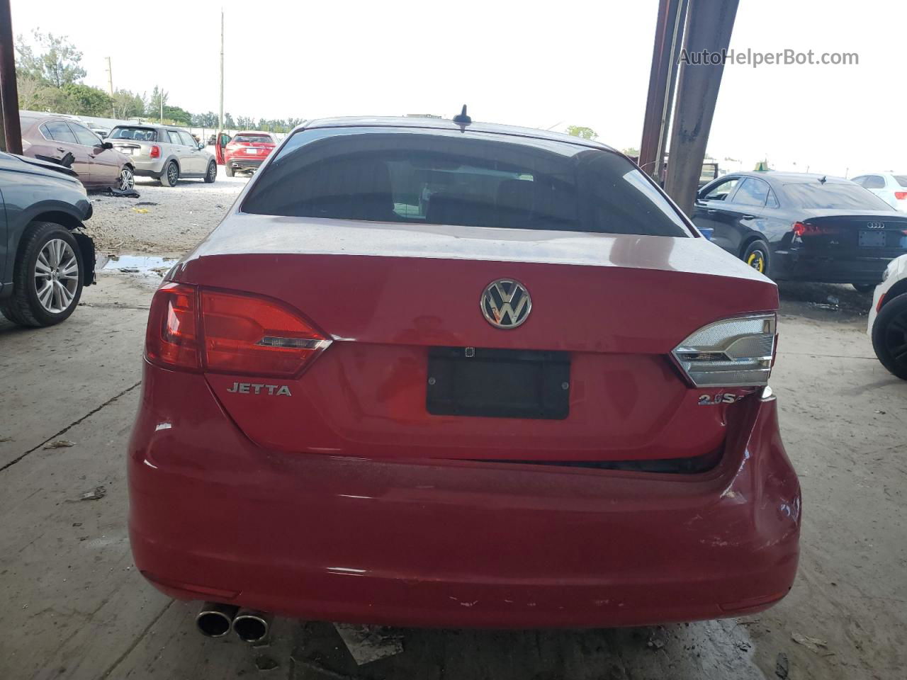 2011 Volkswagen Jetta Se Red vin: 3VWDX7AJ9BM379557