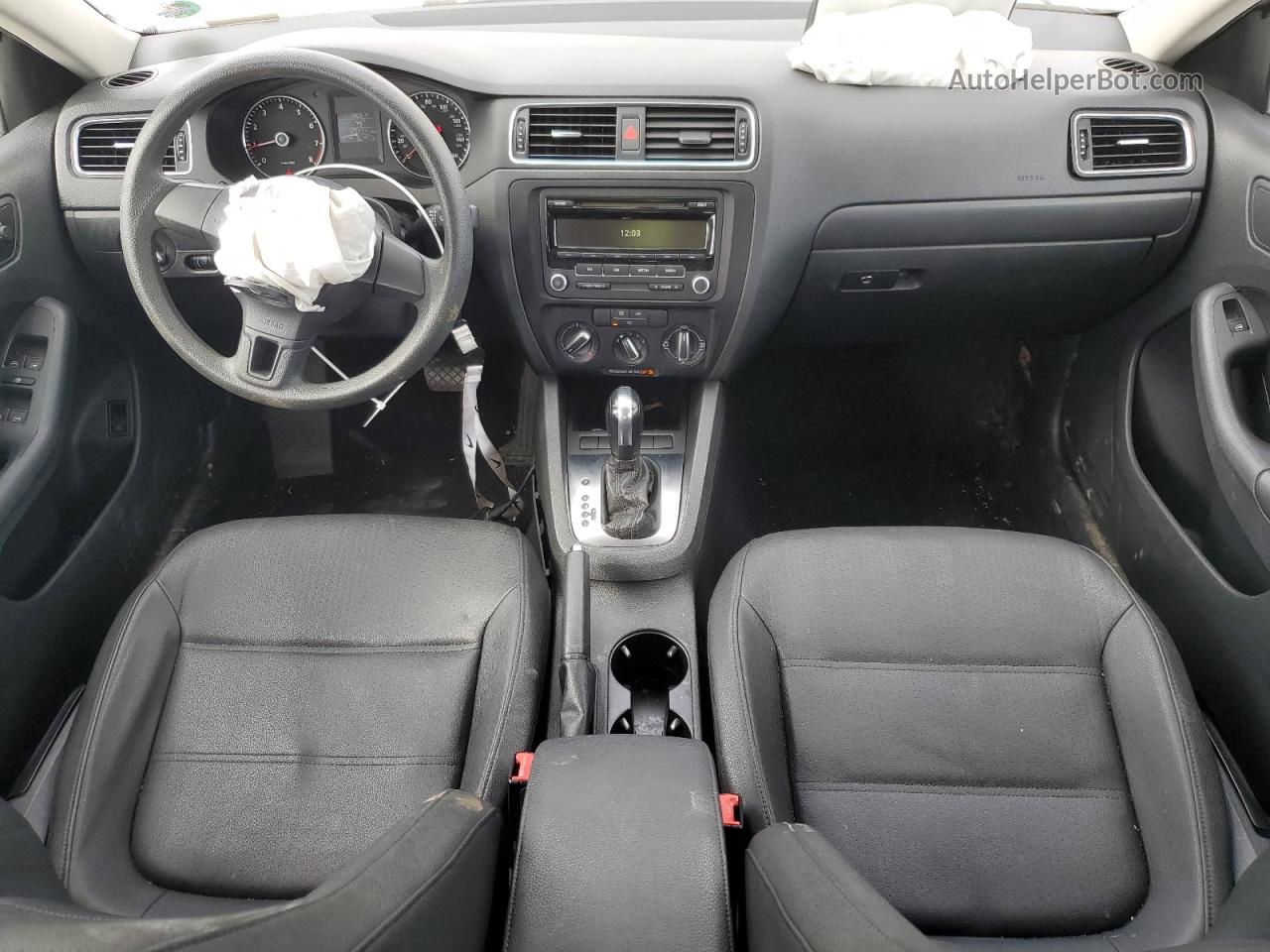 2012 Volkswagen Jetta Se Белый vin: 3VWDX7AJ9CM110783