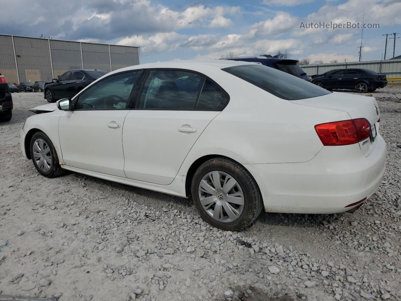 2012 Volkswagen Jetta Se Белый vin: 3VWDX7AJ9CM110783