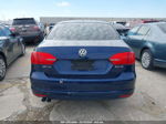 2012 Volkswagen Jetta 2.5l Se Blue vin: 3VWDX7AJ9CM125381