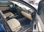 2012 Volkswagen Jetta 2.5l Se Синий vin: 3VWDX7AJ9CM125381