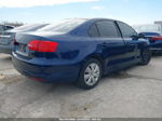 2012 Volkswagen Jetta 2.5l Se Blue vin: 3VWDX7AJ9CM125381