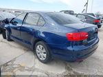 2012 Volkswagen Jetta 2.5l Se Синий vin: 3VWDX7AJ9CM125381